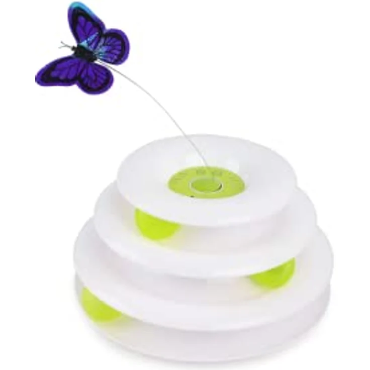 All for Paws Cat Toy Interactive Tower Of Butterfly 25X25X14Cm - (787.7560) (Welpenspielzeug), Hundespielzeug – Bild 5