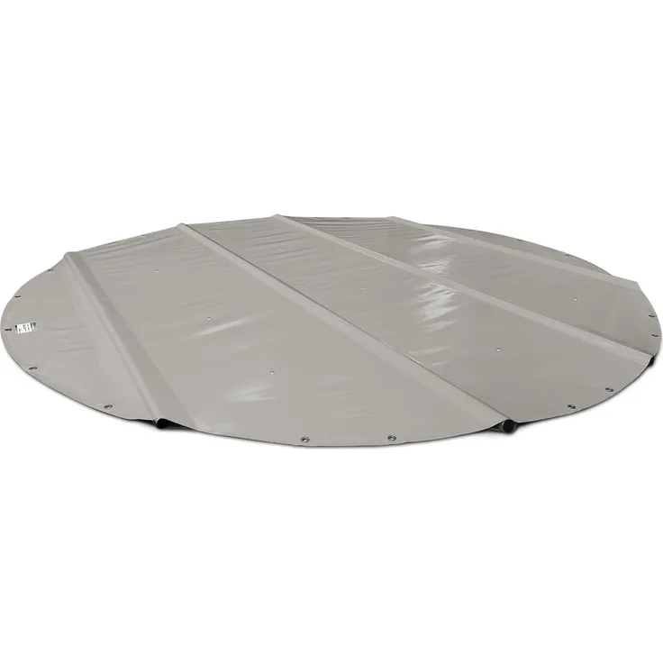 SafeDeluxe Pool-Abdeckplane, Runde Poolabdeckung ohne Stangen, reißfest und wasserdicht aus 680 g/m² PVC, 17 Farben wählbar