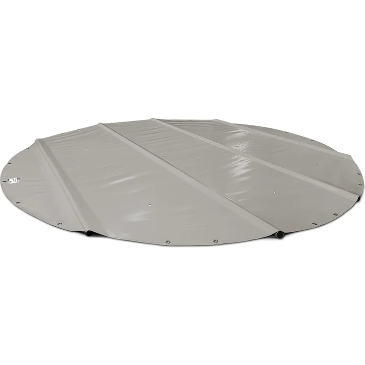 SafeDeluxe Pool-Abdeckplane, Runde Poolabdeckung ohne Stangen, reißfest und wasserdicht aus 680 g/m² PVC, 17 Farben wählbar