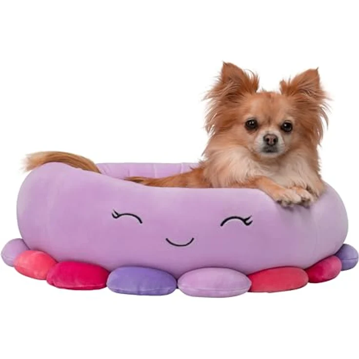 Squishmallows JPT0086 - Beula der Oktopus Tierbett 50 cm, offizielles Jazwares Plüsch, superweiches Haustierbett - Preisvergleich – Bild 1