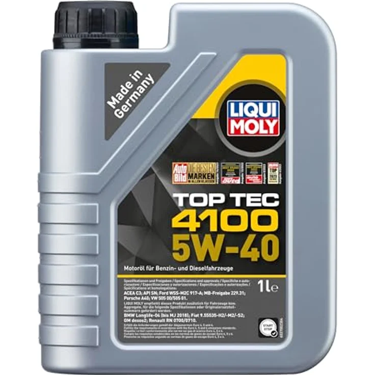 LIQUI MOLY 3700 Motoröl Top Tec 4100 5W-40 Motorenöl Leichtlauf Motor Öl 1 Liter Dieselmotoren, Benzinmotoren, Gasmotoren Synthese Technologie – Bild 2