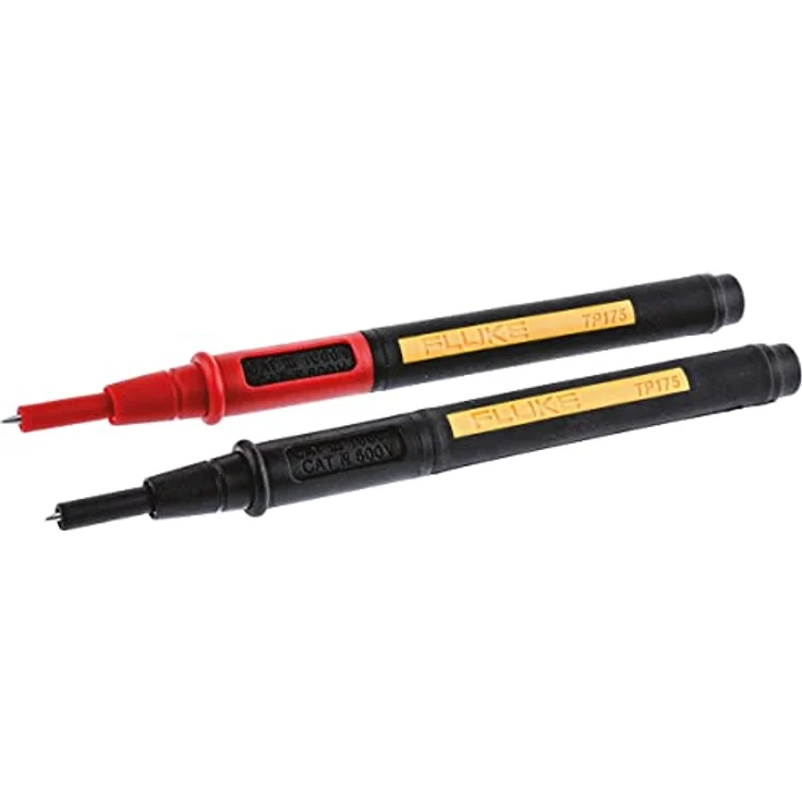 Fluke TP175E Sicherheits-Prüfspitzen-Set Steckanschluss 4mm CAT III 1000 V, CAT IV 600V Schwarz, Rot – Bild 2