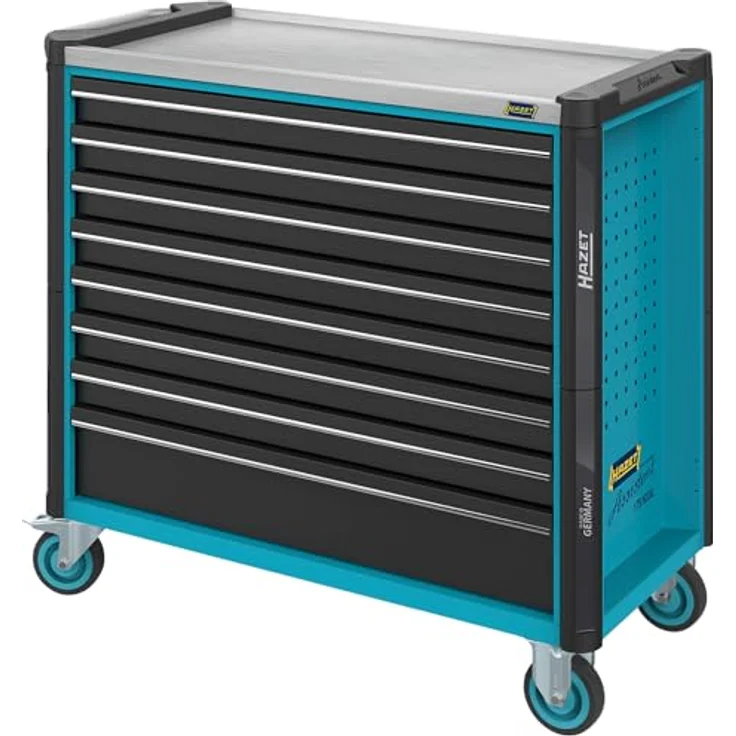 Hazet Werkstattwagen Assistent, Schubladen flach: 7x77x870x398 mm Schubladen hoch: 1x162x870x398 mm (179NXXL-8) – Bild 4
