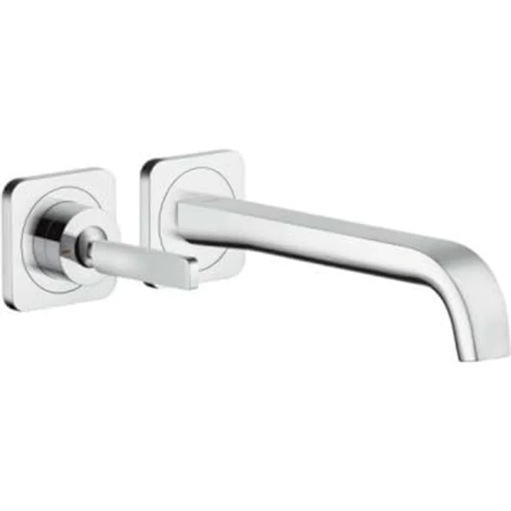 Axor Citterio E, Einhebel-Waschtischarmatur mit komfortablem Auslauf 220 mm, verchromt, automatische Durchflussbegrenzung 5 l/min – Bild 1
