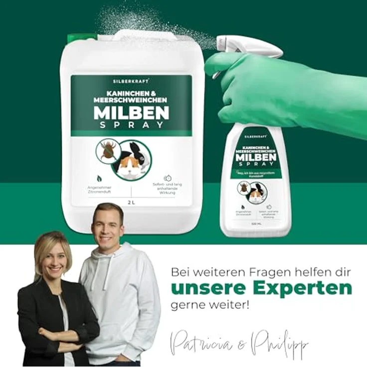 Silberkraft Milbenspray für Meerschweinchen, hochwirksame Milbenabwehr mit Sofort- & Langzeitschutz, 500 ml – Bild 8