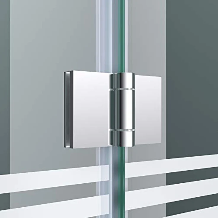 doporro 120x140cm Design-Duschwand für Badewanne Badewannenaufsatz Duschabtrennung 6mm ESG-Sicherheitsglas inkl. NANO-Beschichtung Badewannenfaltwand – Bild 4