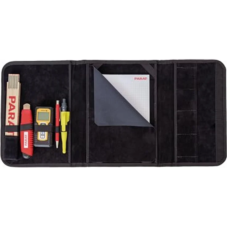Parat Basic Aufmaßmappe 5650013061 Werkzeugtasche aus strapazierfähigem Kunstleder, Schwarz - Ideal für präzise Messungen in verschiedenen Einsatzgebieten – Bild 1