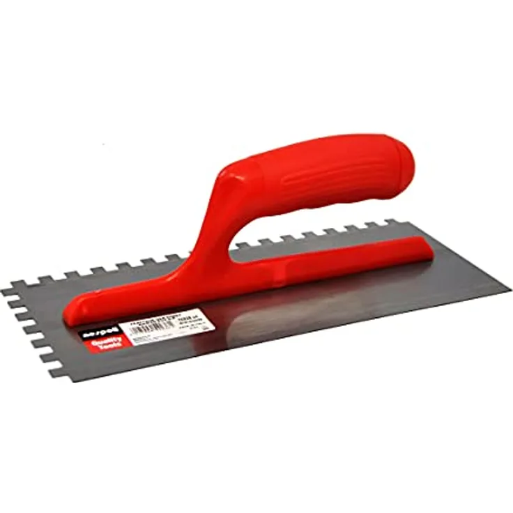 Nespoli N0M182408D Glättkelle USA Griff rot 12 x 28 cm Zahn 8 mm