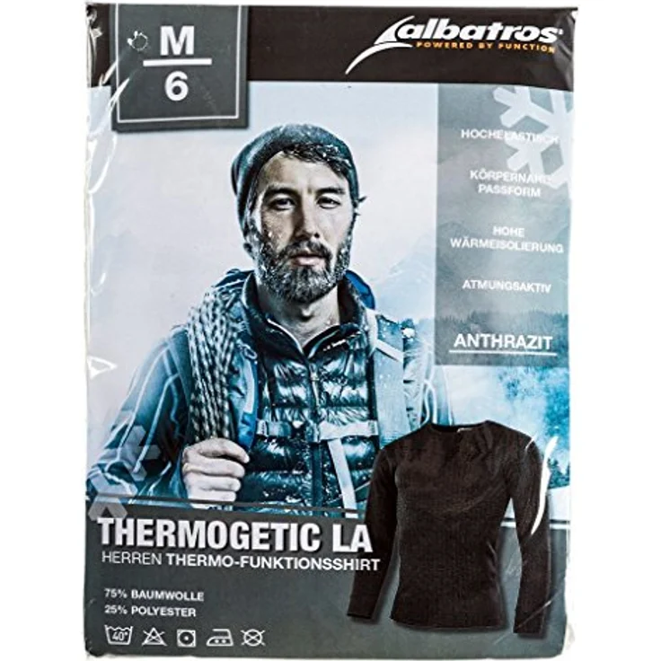 Thermo-Funktionsshirt THERMOGETIC LA Gr.XL anthrazit ISM – Bild 2