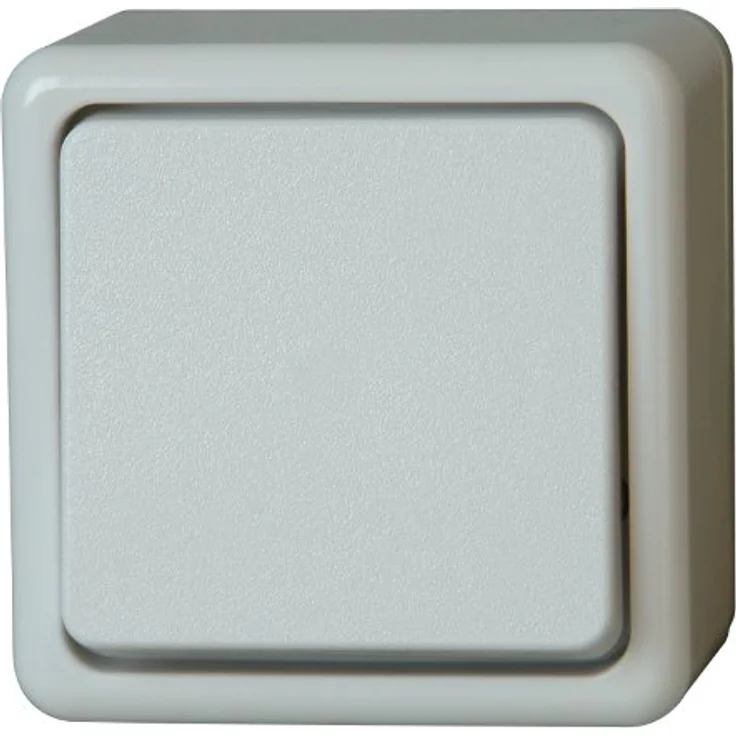 Kopp Abdeckrahmen 514302007, Einzeltaster in Weiß, 10 A, Befestigung mit Schraube – Bild 1