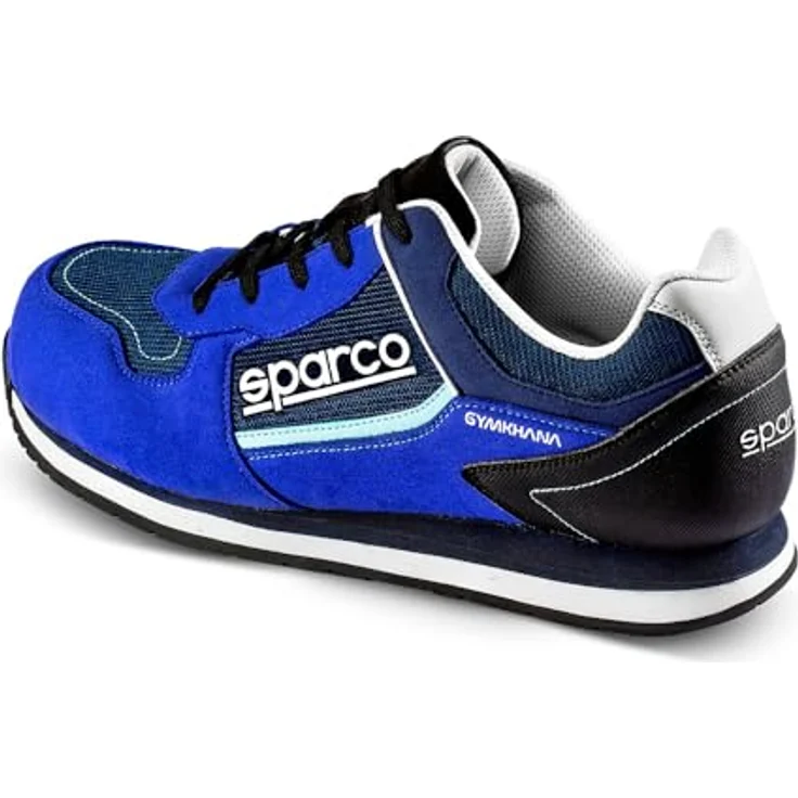 Sparco Gymhana Lando S1P SRC Sicherheitsschuhe, Sneaker-Stil, leicht, Velours-Mikrofaser und Mesh, Hellblau/Blau, Größe 41 – Bild 3