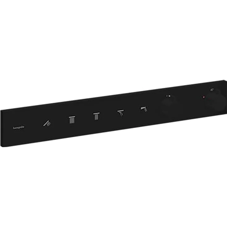 hansgrohe Unterputz Thermostat Dusche RainSelect, Duscharmatur für 5 Verbraucher, Mattschwarz – Bild 1