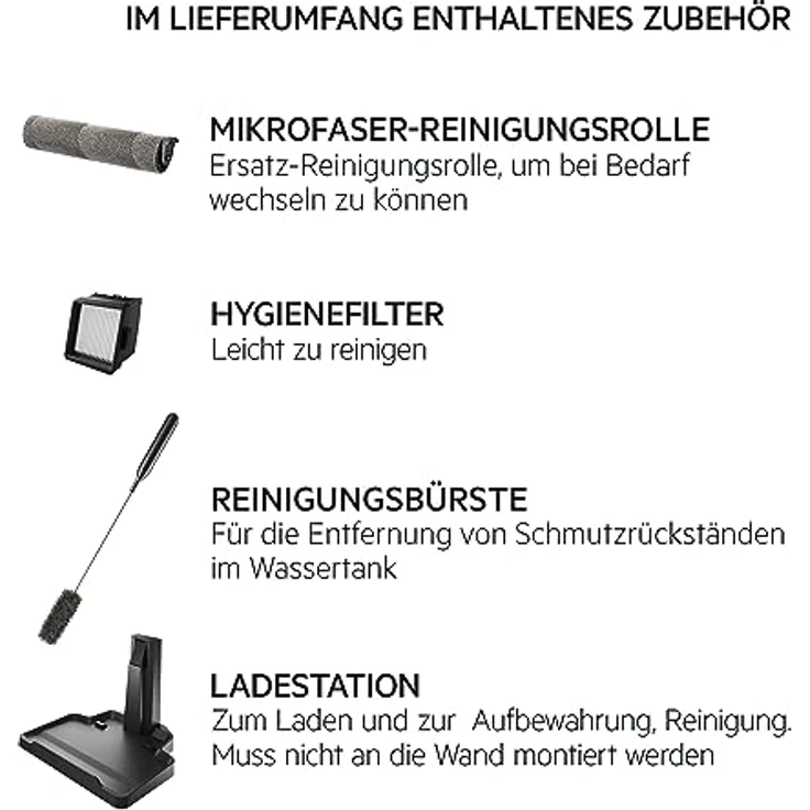 AEG AW81U3DB Nass- und Trocken Akku Staubsauger / mit Wischfunktion / Wet&Dry / kabellos / beutellos / Hartboden / Selbstreinigung / schnelles Trocken / leicht / Tierhaare / leise / blau – Bild 2