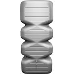 Garantia CUBUS Gartentank 700 Liter betongrau - Regentonne mit hoher Speicherkapazität und modernem Design