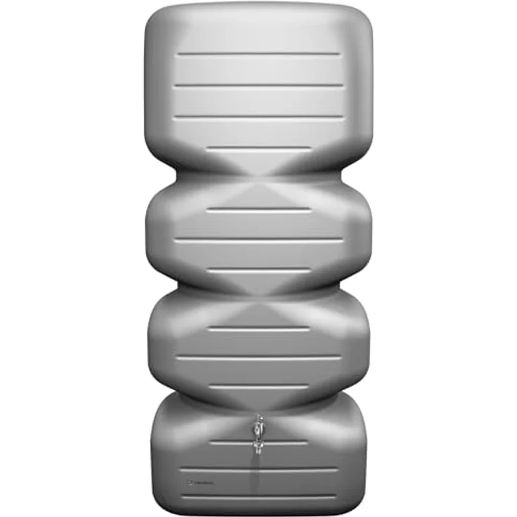 Garantia CUBUS Gartentank 700 Liter betongrau - Regentonne mit hoher Speicherkapazität und modernem Design – Bild 1