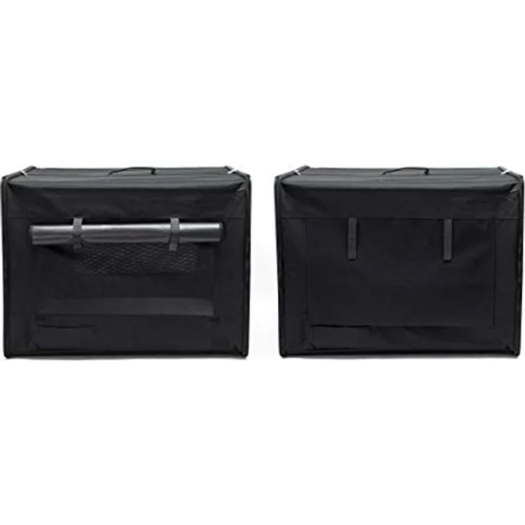 Wiltec Fudajo Faltbare Transportbox für Hunde, Katzen XL (94x66x74cm), robust, leicht, sicher, entnehmbares Kissen, Schwarz – Bild 5