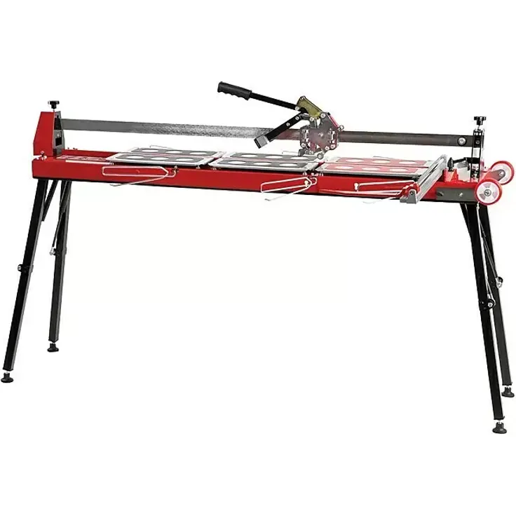 Heka GIGACUT Fliesenschneider, Max. Schnittlänge 1.600 mm, Laser-Ausstattung, max. Fliesenstärke 20 mm, mit ausklappbaren Füßen und Rollen