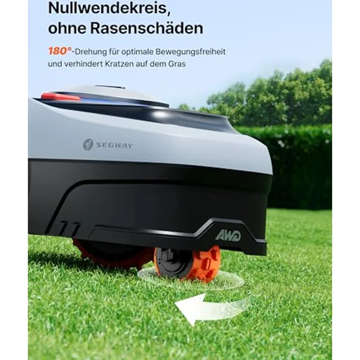NAVIMOW i208 AWD Mähroboter, Allradantrieb, ohne Begrenzungskabel, Garage S, für Steigungen bis 45%, Empf. 800 m², EFLS NRTK + Vision – Bild 4