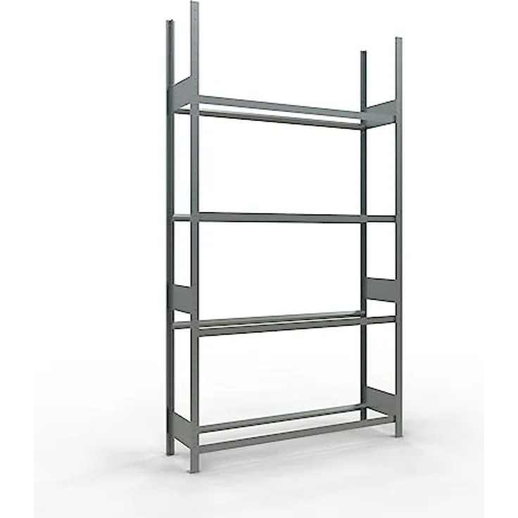 Reifenregal, Grundfeld, 1560 x 436 x 2750 mm, 4 Lagerebenen, verzinkt