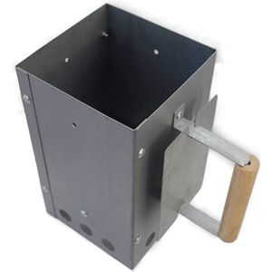 Bild für A. Weyck Tools Anzündkamin Kohlestarter eckig Grillanzünder Holzkohleanzünder Holz Kohle #605