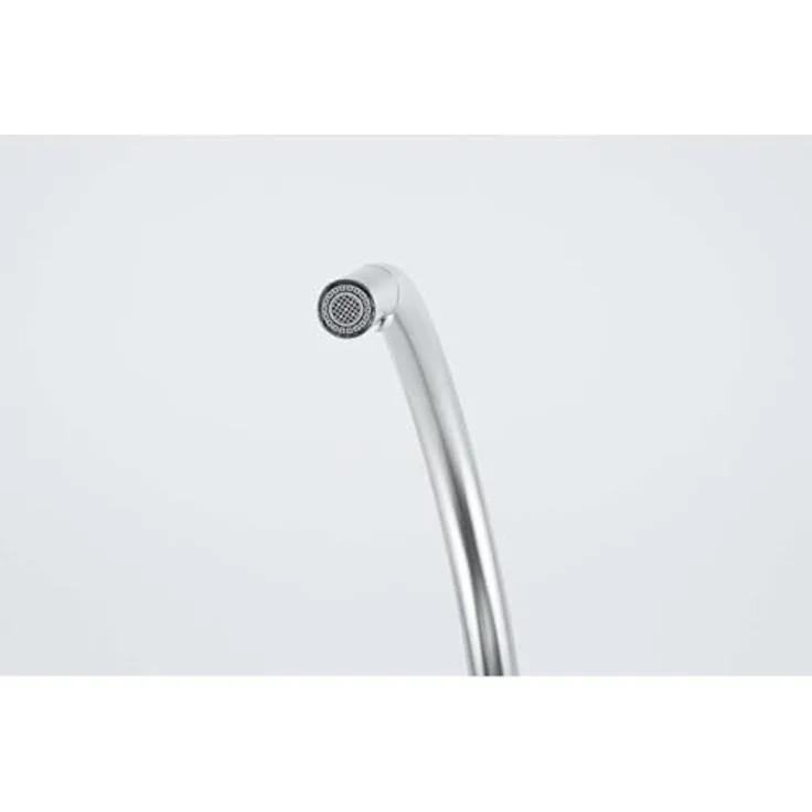 FRANKE Küchenarmatur mit Ausziehbrause, umstellbarer Wasserstrahl, 180° Schwenkbereich, schwarzer Gewebeschlauch – Bild 9