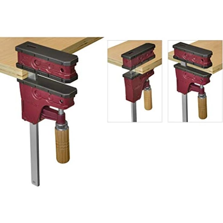 Piher Parallelzwinge, Korpuszwinge PRL400, 80cm, Spannkraft 400kg – Bild 4