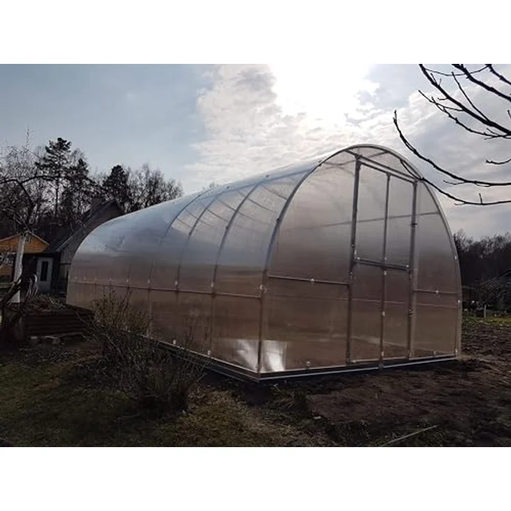 Klasika Gewächshaus KLASIKA Tube 3x6m mit fundamenten und 4mm Polycarbonat, das stärkste Gewächshaus – Bild 4