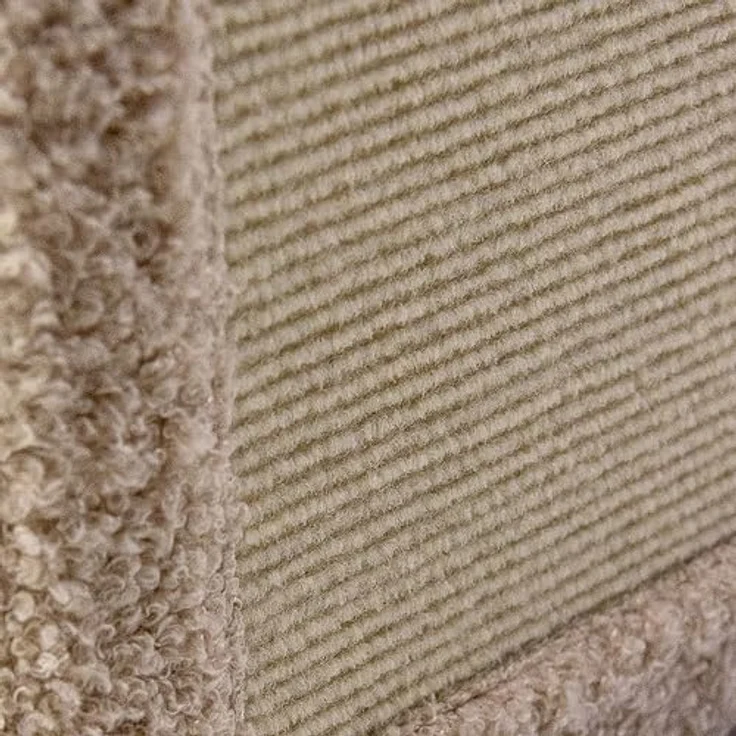 hjh LIVING Pawy Eb Katzenkorb, eckiges Hundebett + Katzenbett mit faltbarem Design, stabiler Konstruktion und Kratzbrett, Bouclé-Stoff, inklusive Teddy-Kissen – Bild 7