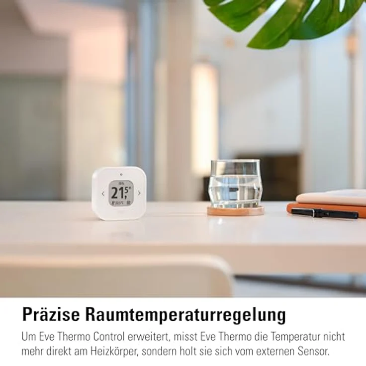 Eve Thermo – Raumkomfort-Set für 1 Heizkörper, inkl. Eve Thermo Control, Smart Home kompatibel, Matter/Thread, für Apple Home, benötigt Apple TV 4K oder HomePod Mini – Bild 4