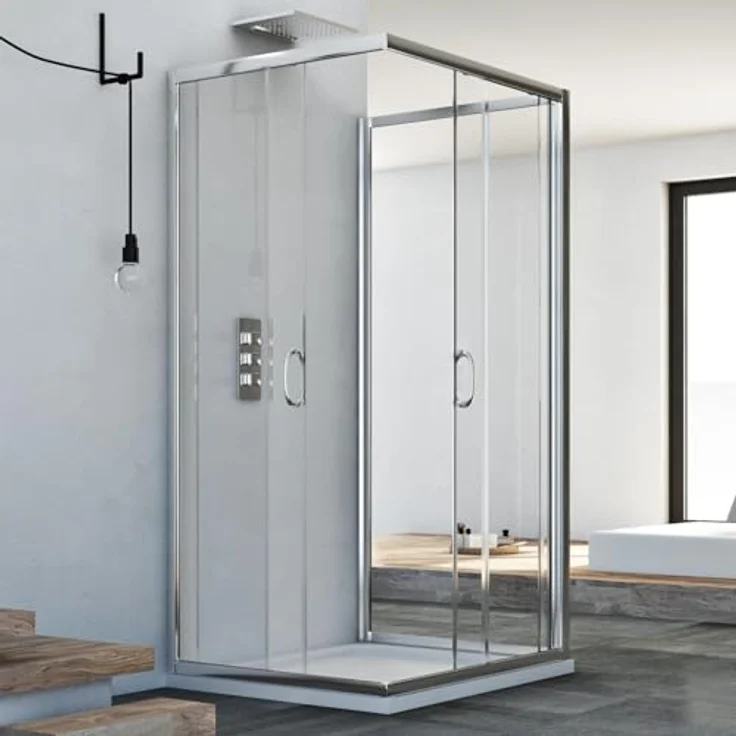 Junior Trio 3-seitige Duschkabine 90x120x90 CM H185 Klarglas – Bild 4
