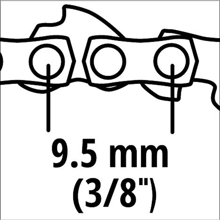 Original Einhell Ersatzkette 25cm (Kettensägen-Zubehör, passend für Akku Kettensäge GC-LC 18 Li und GE-LC 18 Li, 25 cm) – Bild 4