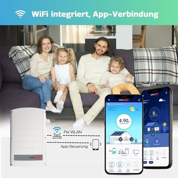 SUNNIVA 6 kW Solaranlage SE6K, 12x 500 W Bifacial Fullblack Module mit dreiphasigem Wechselrichter – Bild 5