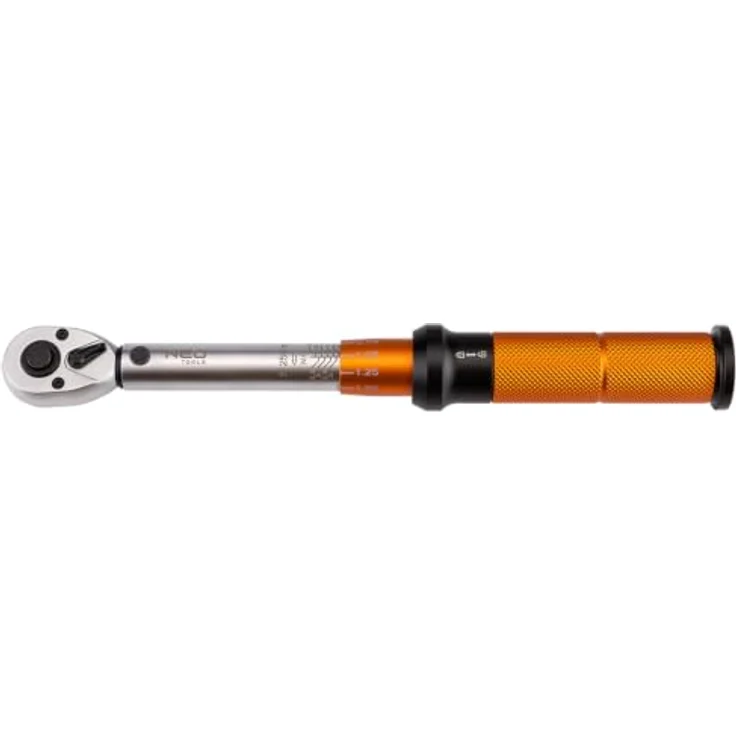 NEO TOOLS Drehmomentschlüssel 1/4 Zoll Set, 21-teilig mit 5-25 Nm Drehmomentbereich, Bits, Verlängerung und Adapter – Bild 4