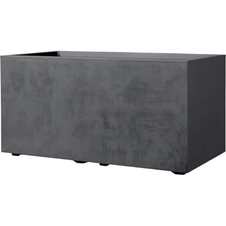 Deroma Pflanzkasten Millenium, Kunststoff anthrazit, 79 x 39 x 39 cm, UV-beständig und frostfest, 73 Liter Volumen – Bild 2