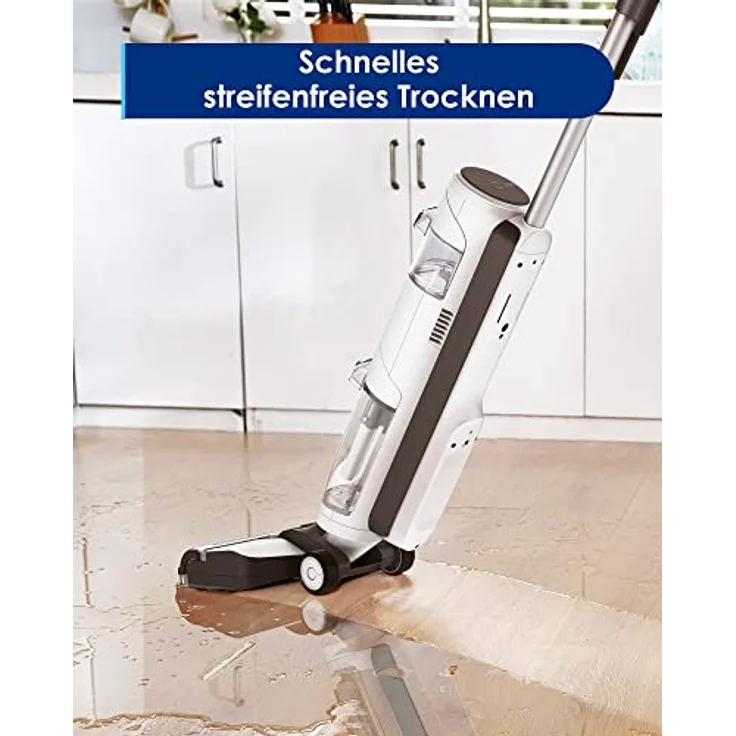 Tineco iFloor 3 Breeze Plus Nass-Trockensauger mit Zwei Extrabürste Leicht Tragbar Leise Saugwischer, Kabelloser Bodenreiniger für Hartböden Tierhaare, Selbstreinigung, Schnelles Trocken – Bild 4