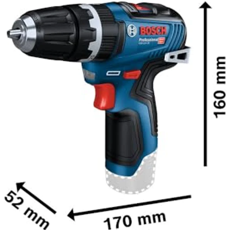 Bosch Professional Schlagbohrmaschine GSB 12V-35: 2 x Akku GBA 12V 3.0Ah, Schnellladegerät, L-BOXX – Bild 3
