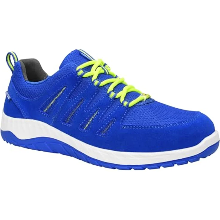 ELTEN MADDOX blue Low ESD S1P Sicherheitsschuh, Veloursleder/Textilmaterial, atmungsaktiv, gepolsterte Lasche, SRC, Paar – Bild 1