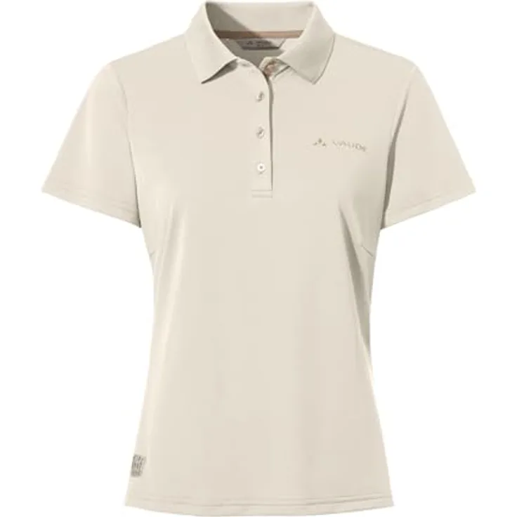 Vaude Essential Polo Shirt, Damen, Beige, Leichtes, atmungsaktives Material, geruchshemmend, Regular Fit