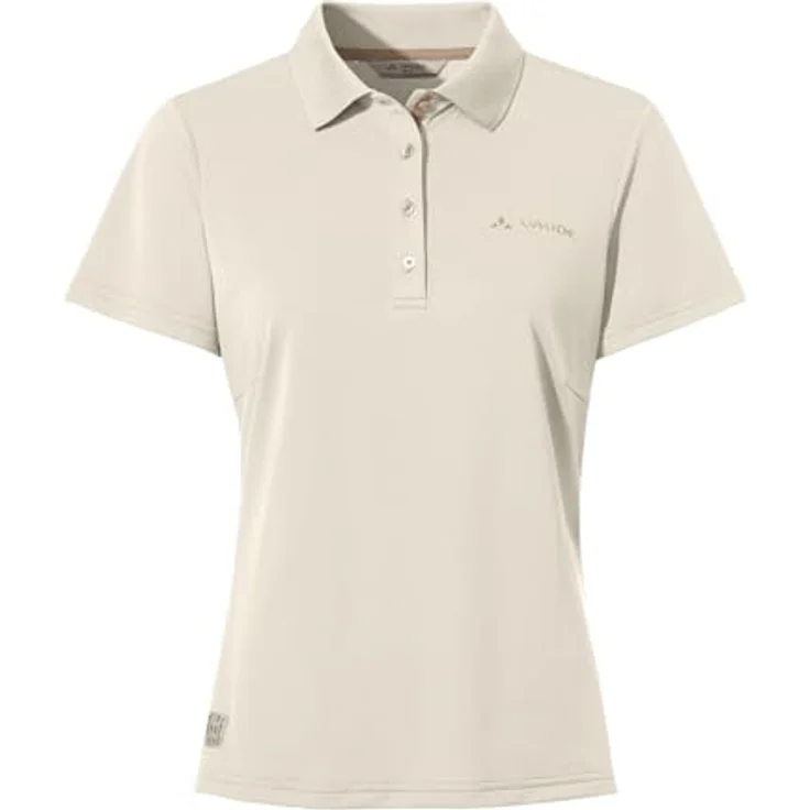 Vaude Essential Polo Shirt, Damen, Beige, Leichtes, atmungsaktives Material, geruchshemmend, Regular Fit – Bild 1