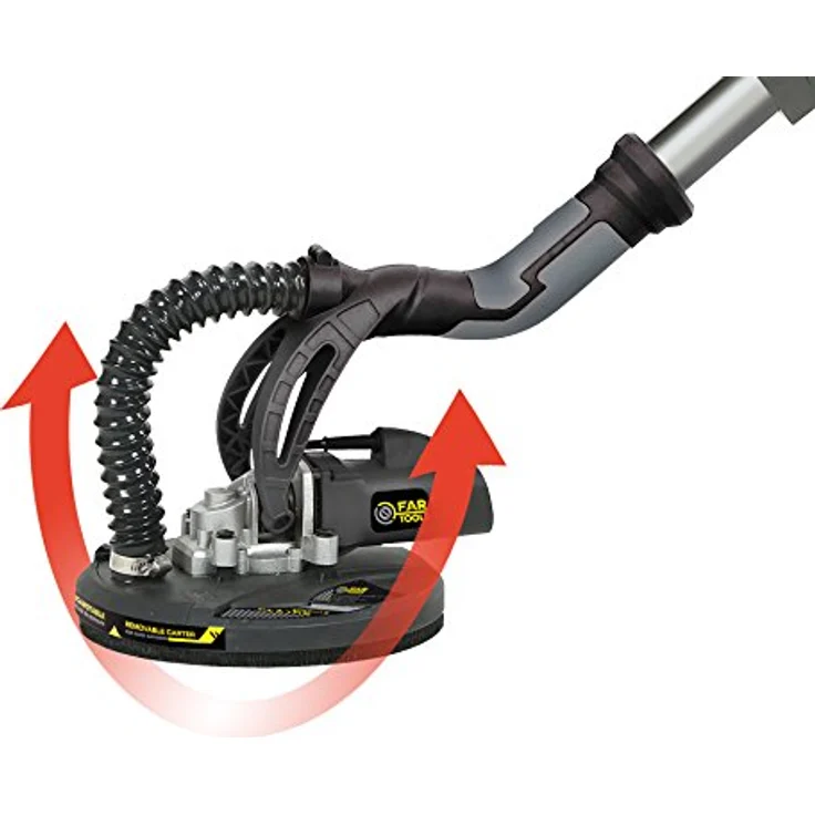 Fartools DWS 710 Wandschleifer für Gipskarton, teleskopisch, 710 W, Durchmesser Schleifelement 225 mm, Drehgeschwindigkeit 1000-2100 U-min – Bild 9