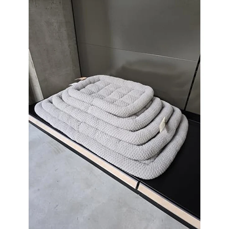 Flamingo Kissen für Hunde Jacquard rechteck grau - Waschbar - Rutschfester Boden - Geeignet für Drahtkäfige – Bild 4