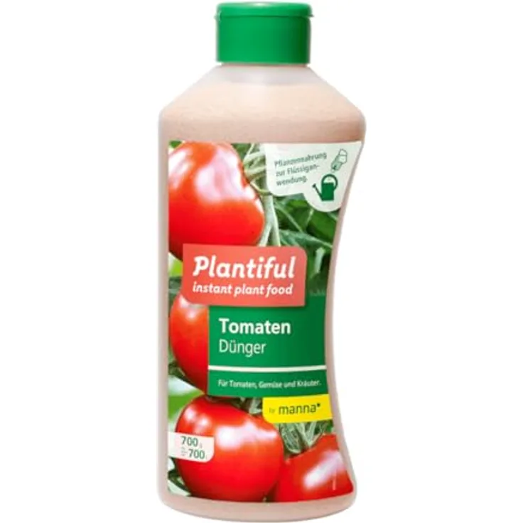 Hauert Manna Plantiful Tomaten 700 g, Instant Pflanzendünger für Tomaten, Gemüse und Kräuter, fördert Wachstum und schützt vor Blütenendfäule