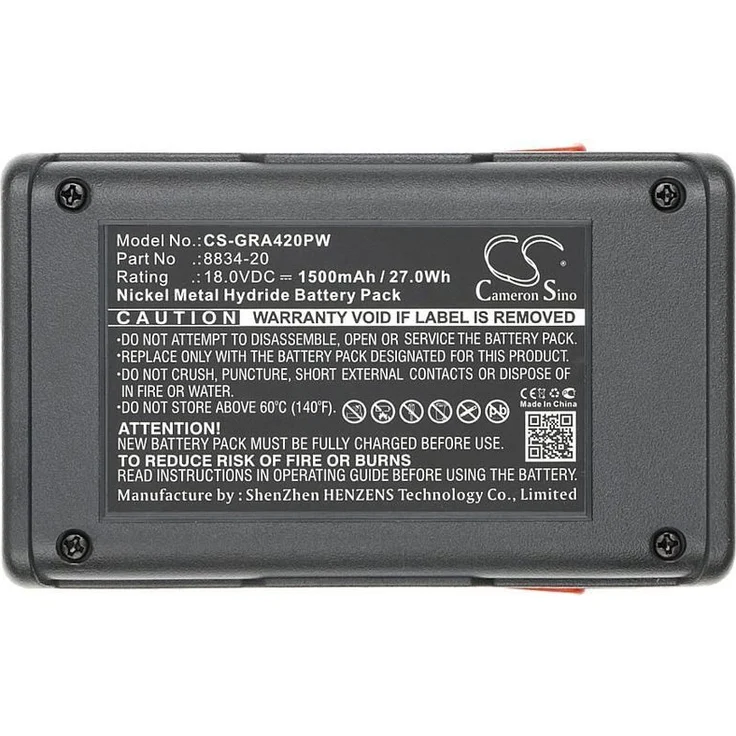 CAMERON SINO Akku für Gardena 648844, 1500 mAh Ni-MH, kompatibel mit Easycut 42 und Smallcut 300, 18V