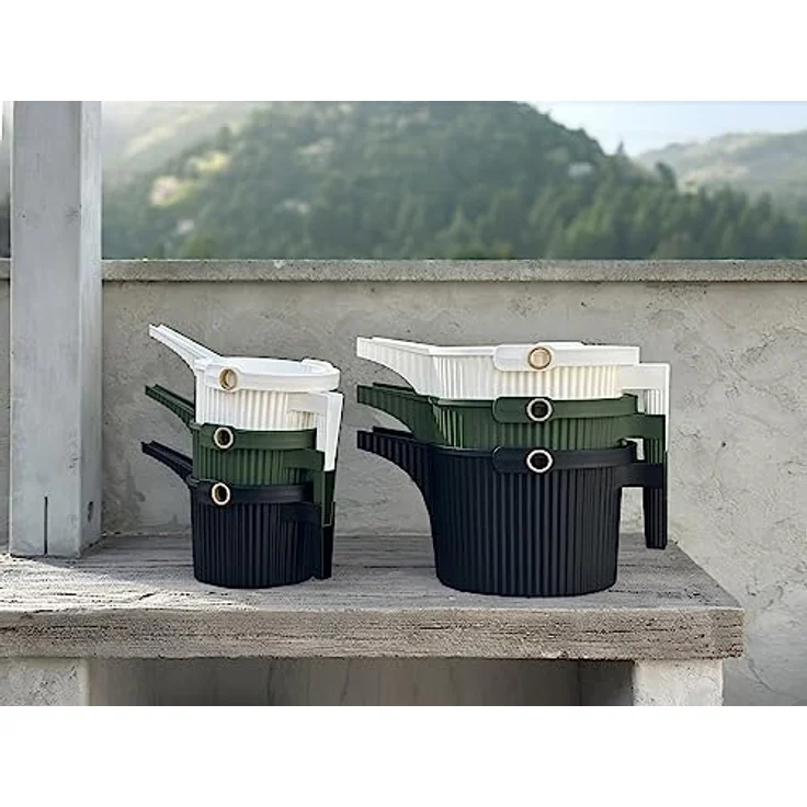 Hachiman Garden Beetle Gießkanne Dunkelgrün, 1500 ml, mit multiplen Ausgussströmen und praktischem Henkel – Bild 7