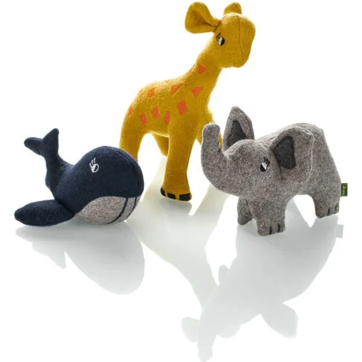 HUNTER EIBY Hundespielzeug, upgecyceltes Außenmaterial, recycelte Füllung, 21 cm, Giraffe - Preisvergleich – Bild 5