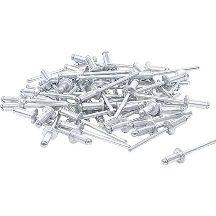 BGS Do it yourself 75848 | Blindnieten-Sortiment | Ø 4,0 mm | 50-tlg. | Aluminium mit Stahlstift