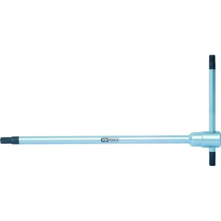 KS Tools 158.5205 Torx-Schraubendreher T27, für schwer zugängliche Bereiche, matt satiniert und verchromt, Chrom Vanadium – Bild 1