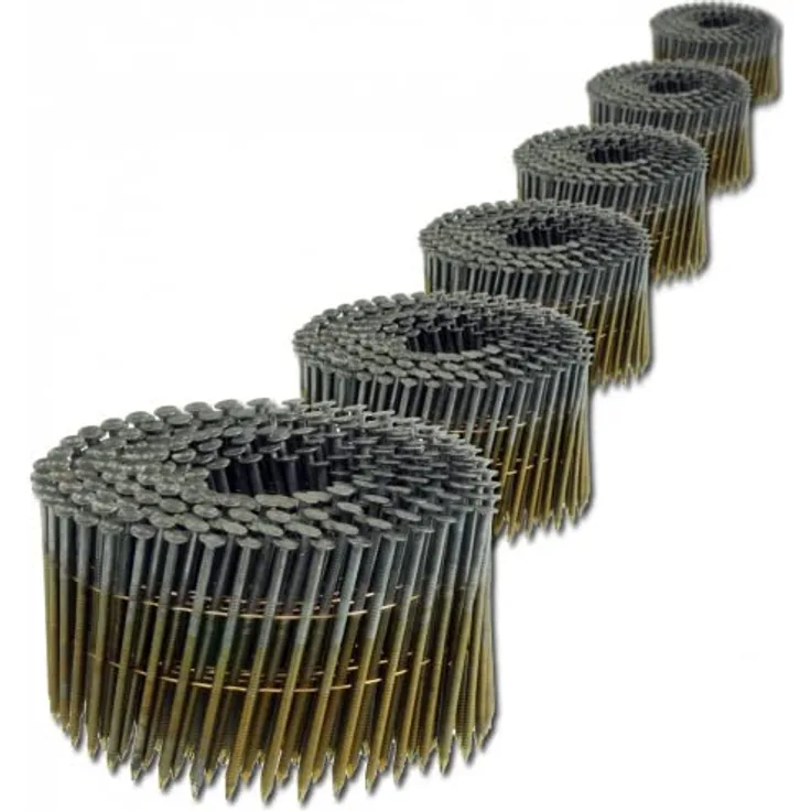 2,8x75mm Ringschaft blank Coilnägel drahtmagaziniert 16° für Coilnagler 4,5M