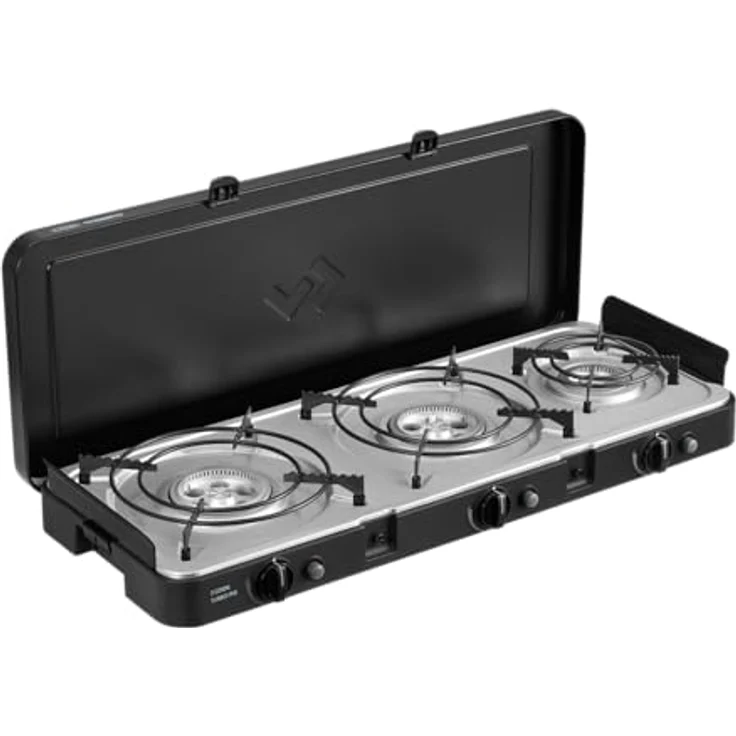 Cadac 3 Cook Turbo FFD Deluxe, Multifunktionaler Gaskocher mit 3 Brennern und Sicherheitsabschaltung, 30mbar – Bild 3