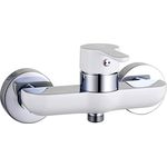 Eisl Duscharmatur DIZIANI, Mischbatterie Dusche in Weiß/Chrom, mit geräuscharmer 35 mm Qualitäts-Kartusche und 1/2" Brauseabgang